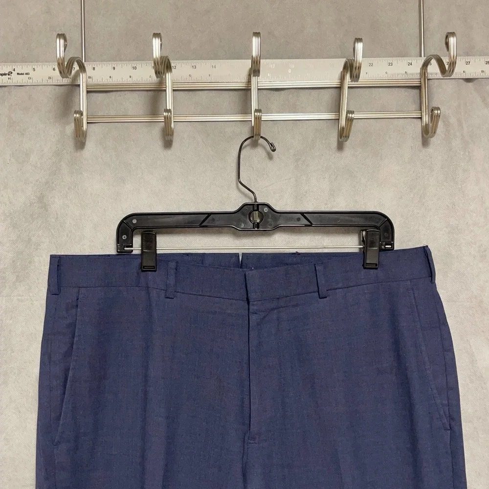 Brooks Brothers Pants Men 38X31 Blue Regent Italy Reda Fabric Brookscool Luxury
